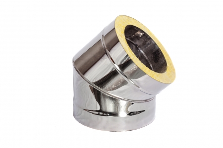 Сэндвич отвод 45&deg; 300/380 (нерж 1 / нерж 0,5)