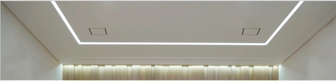 Диффузор под покраску скрытого монтажа SECRET SOFT FRAME 100/90 с приточно-вытяжным вентилятором